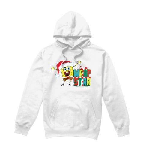 SpongeBob SquarePants Mens Wrap Star At Christmas Hoodie