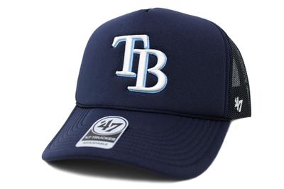Seven Mesh Cap 47 FOAM FRONT TRUCKER MLB Tampa Bay Rays [Forty Brand]