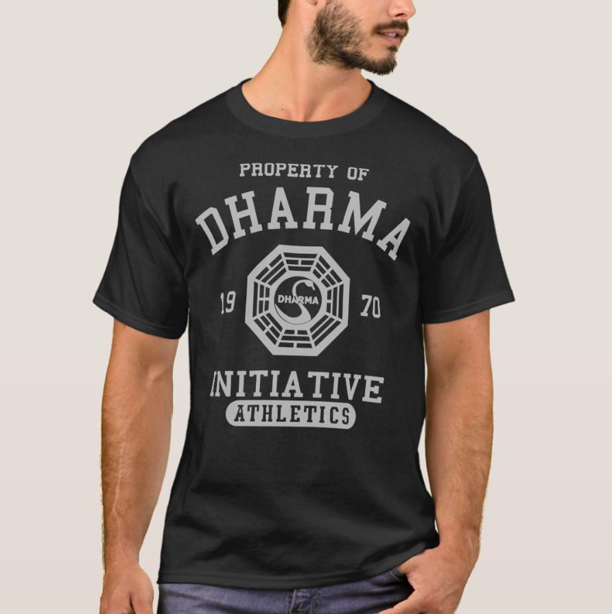 Хлопковая футболка унисекс с принтом DHARMA Initiative 1977 TV Show LOST
