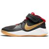 Nike Team Hustle D 9 FlyEase Slip Resistant Cushioning Mid top Basketball Shoes Black Red Gold Unisex BV2952-003
