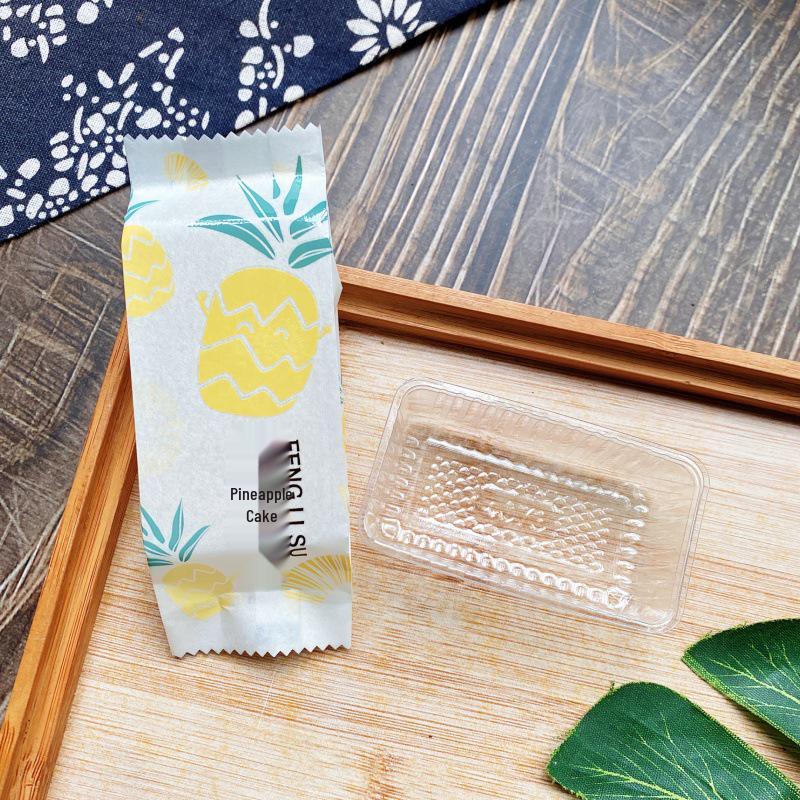 Упаковка для ананасового пирога ручной работы: Бумажный пакет 30 г или 50 г, хлопковая отделка