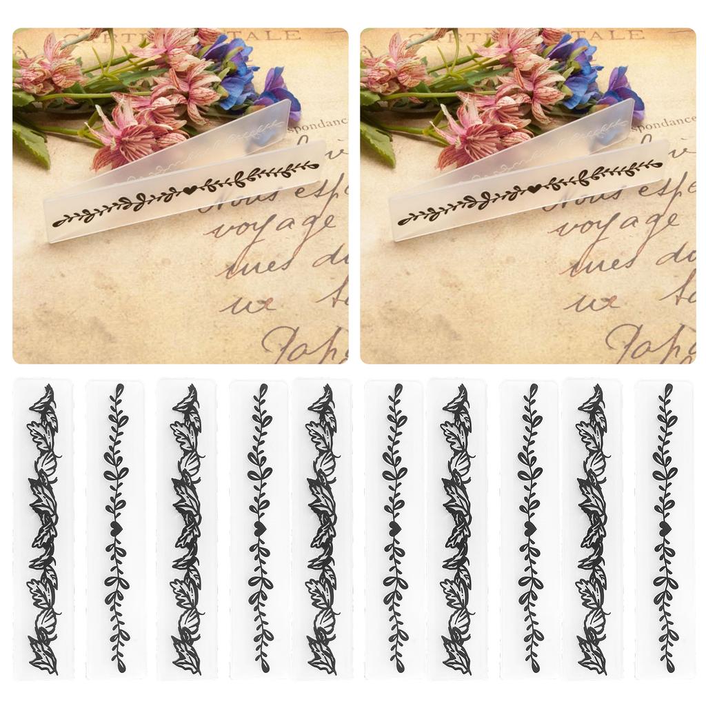 10 шт. Пластиковые папки для тиснения, тисненые шаблоны для изготовления карточек, скрапбукинг, бумага, инструмент для поделок