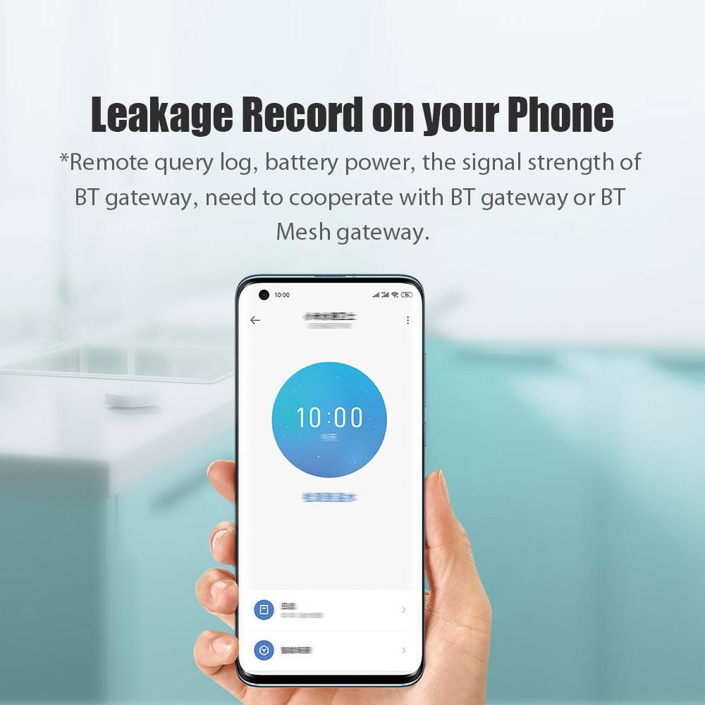 Датчик воды Xiaomi Smart App Оповещение об утечках и каплях Детектор утечек Датчик наводнения Сигнализация BT Water