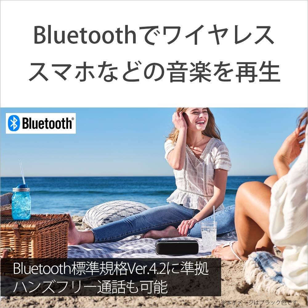 Sony Беспроводной портативный динамик SRS-XB22: Водонепроницаемый Пылезащитный Нержавеющий Bluetooth Модель с глубоким басом С микрофоном До 12 часов непрерывной работы