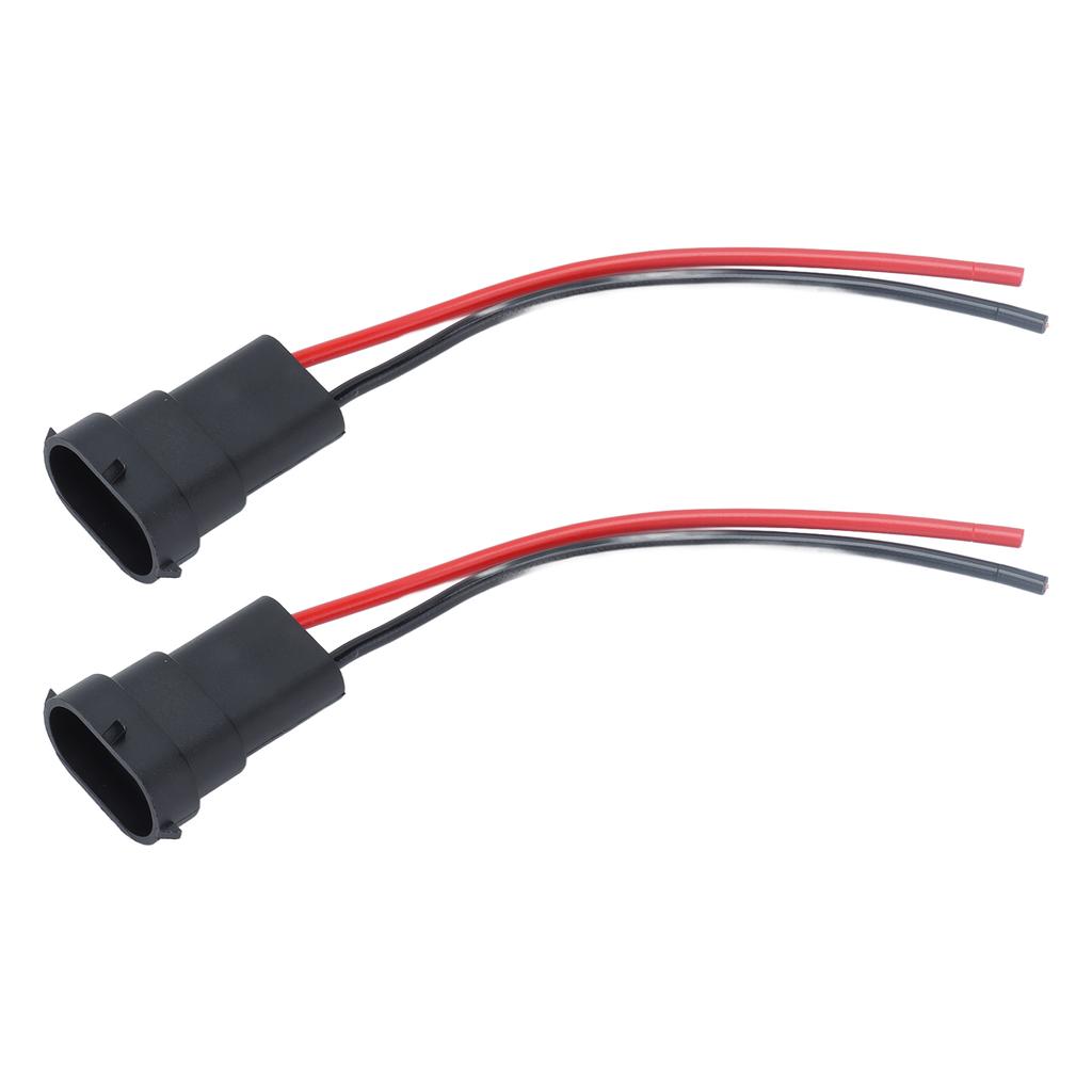 2Pcs Socket Wires Male Adapter Headlight Copper Wiring Harness 12V for H11 H8 880 890 Bulb