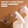 4/8Pcs Wall-Mounted Multifunctional Hooks Free Punching Seamless Paste Rack