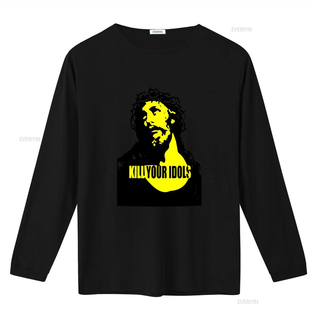 Kill Your Idols Jesus Punk Rock Music T Shirt Bold Design for Rebellious Souls vintage Washed Stylish Comfortable Unisex