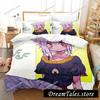 Комплект постельного белья Nekomata Okayu для мальчиков и девочек, размер Twin, Queen, пододеяльник, наволочка, детская, взрослая, модная, домашний текстиль, настраиваемый741
