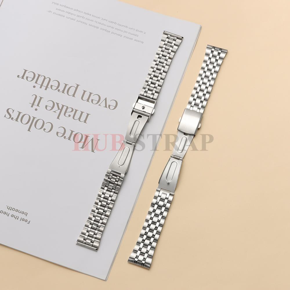 20 мм 22 мм Нержавеющая сталь Модный Серебристый Новый Умный Универсальный Ремешок для Часов для Женщин Мужчин Ремешки Аксессуары для Часов