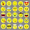 50 Cute Smiling Face Expressions Waterproof Creative Suitcases and Suitcases Laptop Cartoon Graffiti Stickers