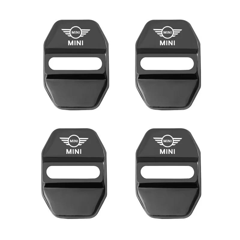 Zinc Alloy Car Door Lock Buckle Cover Protective Covers For MINI JCW Cabrio Cooper Countryman Aceman Clubman Coupe Paceman uylez55