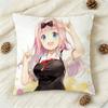 Cute Chika Fujiwara Double-Sided Printed Square Decorative Cushion Cover For Sofa Living Room Home Decor