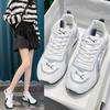 Sneakers Women's 2025 New Autumn Shock Absorption Casual Fashion White Single Shoes Soft Sole Non-slip Breathable Running Shoes Women
