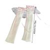 1 Pair Fashion Sweet Chic  Comfortable Keep Warm Leg Cover  Lace Splicing Bowknot Knitted  Y2K