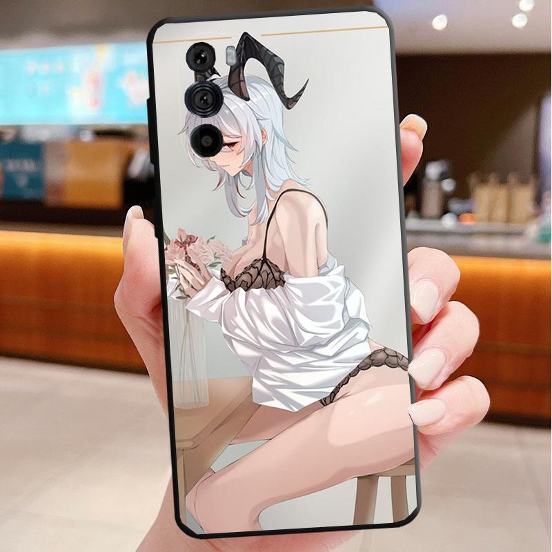 Phone Case For Motorola Edge 50 40 Pro 60 50 40 30 Ultra Neo Fusion Moto G Play G Stylus G Power G Anime Girl
