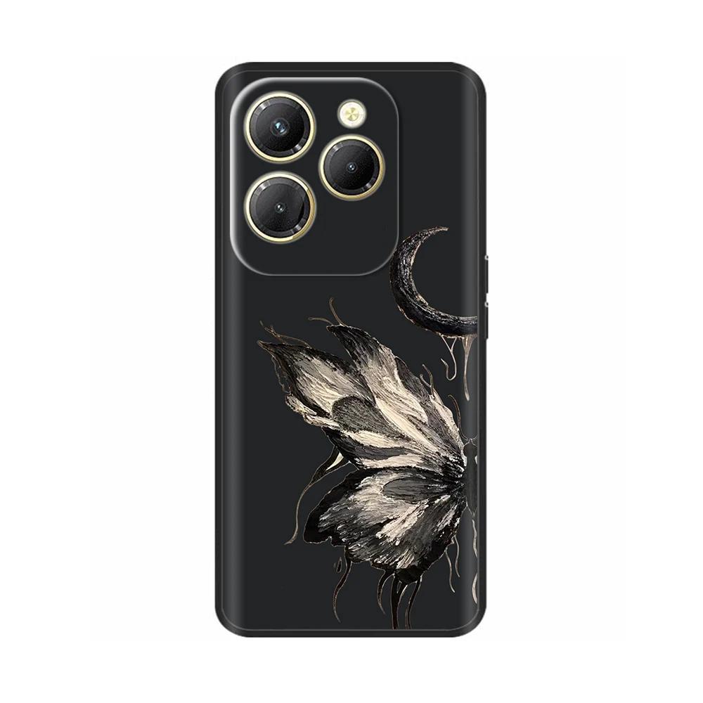 Для чехла Infinix Hot 40 Pro Ударопрочный Силиконовый Мягкий Чехол для Телефона Задняя Крышка для Infinix Hot 40 Pro Hot40 40i Hot40i Чехлы Fundas