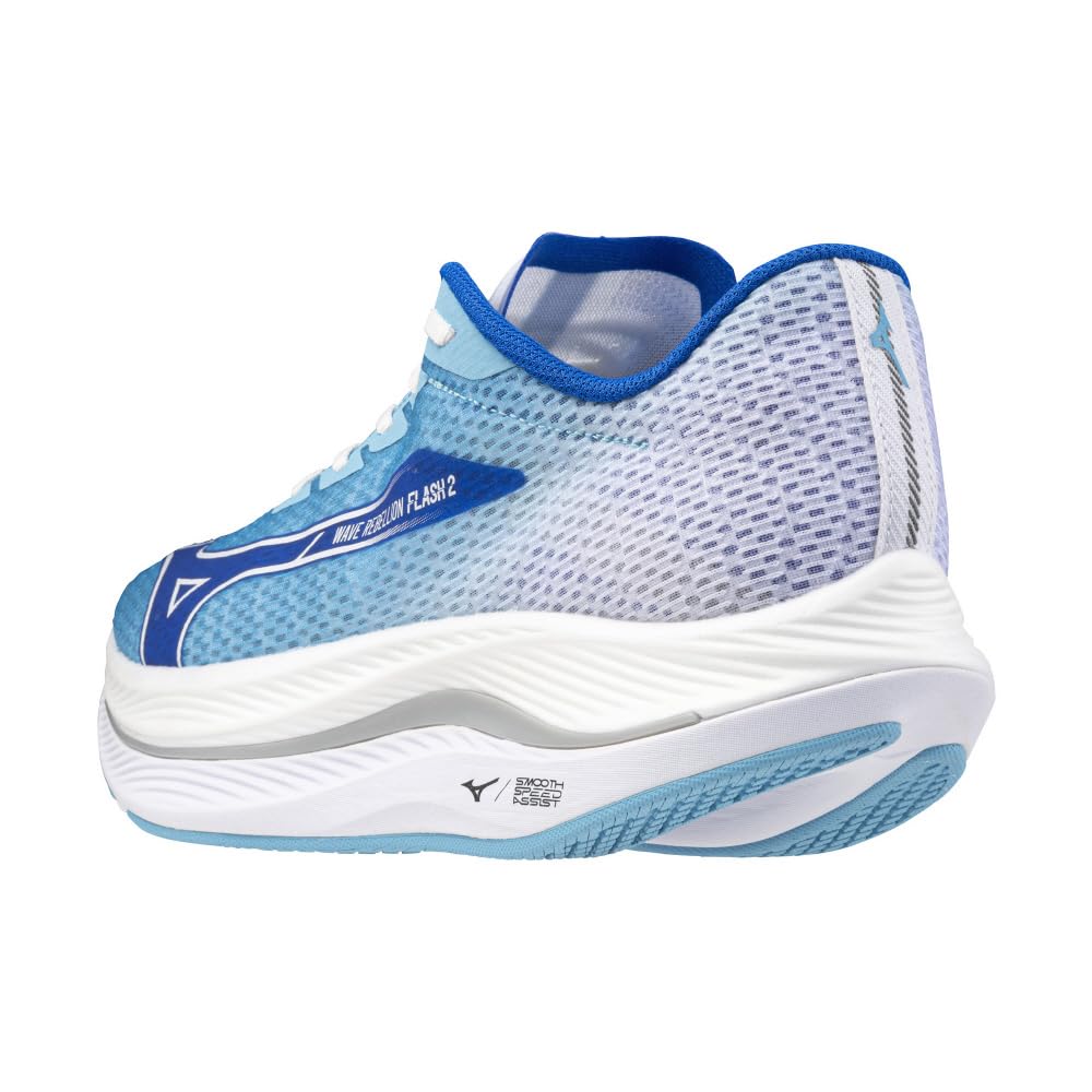 Mizuno Wave Rebellion Flash 2 Running Shoes for Thick Blue X Blue X 2E Jogging, Marathon, Training, Sports, Lightweight, Resilient, Sole, Men's,