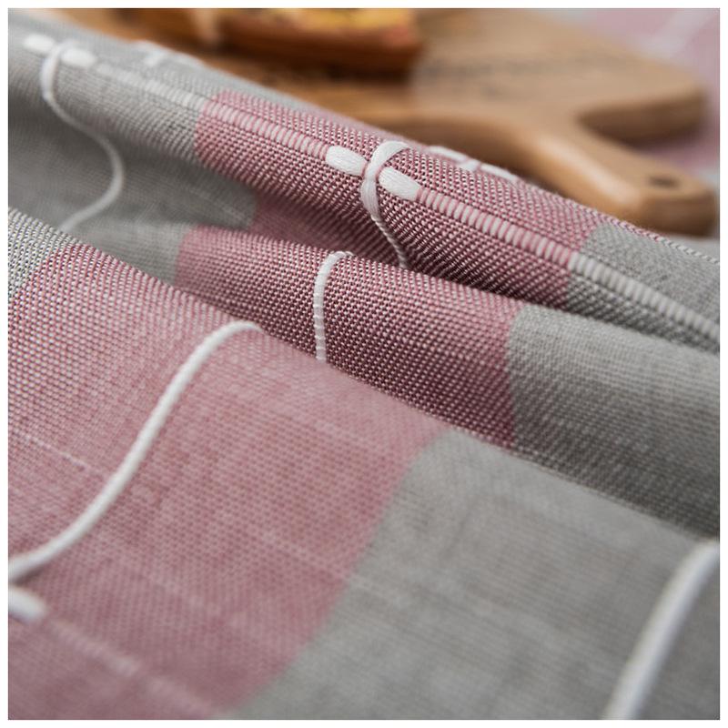 Водонепроницаемые полоски клетчатая скатерть с имитацией кисточек, квадратная прямоугольная скатерть, чехол для журнального столика, домашнее полотенце