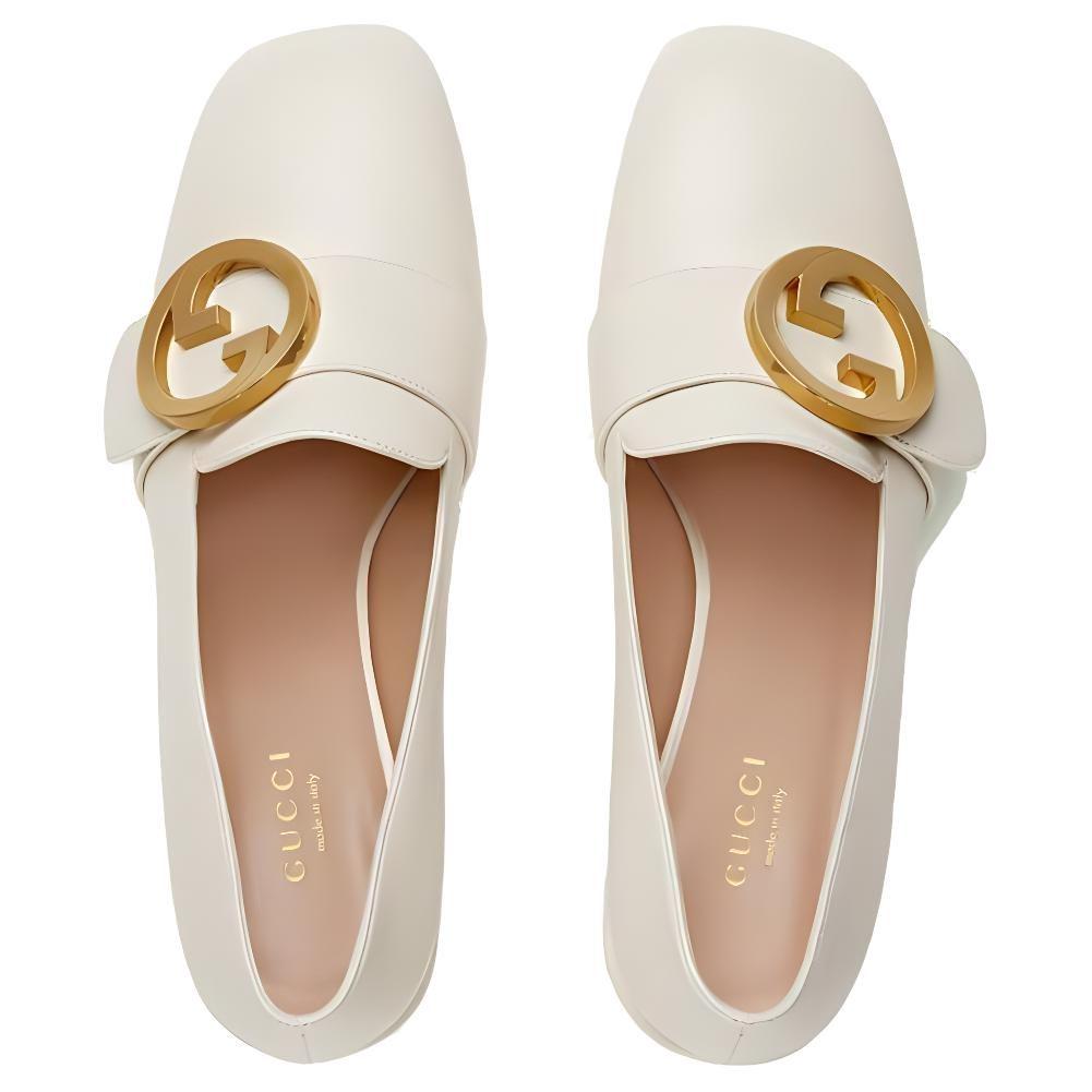 Gucci Туфли на среднем каблуке Blondie 700053 C9D00 9022