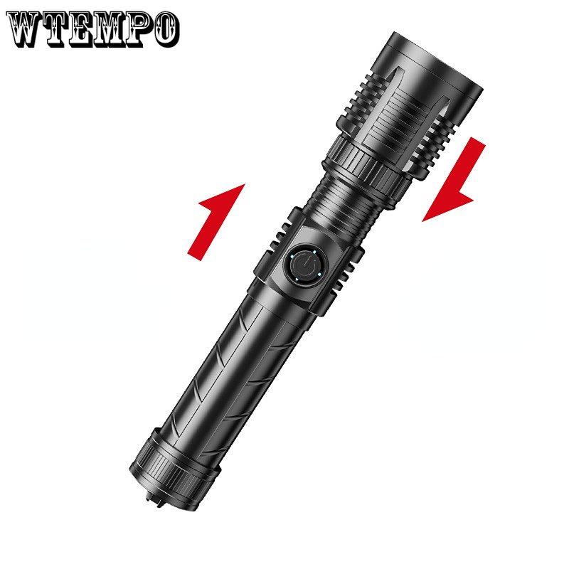 Многофункциональный портативный фонарик Type-C с быстрой зарядкой, бытовой светодиодный аварийный фонарь с мощным светом