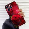 Ярко-красные розы Цветы Чехол для телефона Для iPhone 16 15 14 13 11 12 17 Pro Max mini 15 16 Plus 16e 17 Air Cover Fundas
