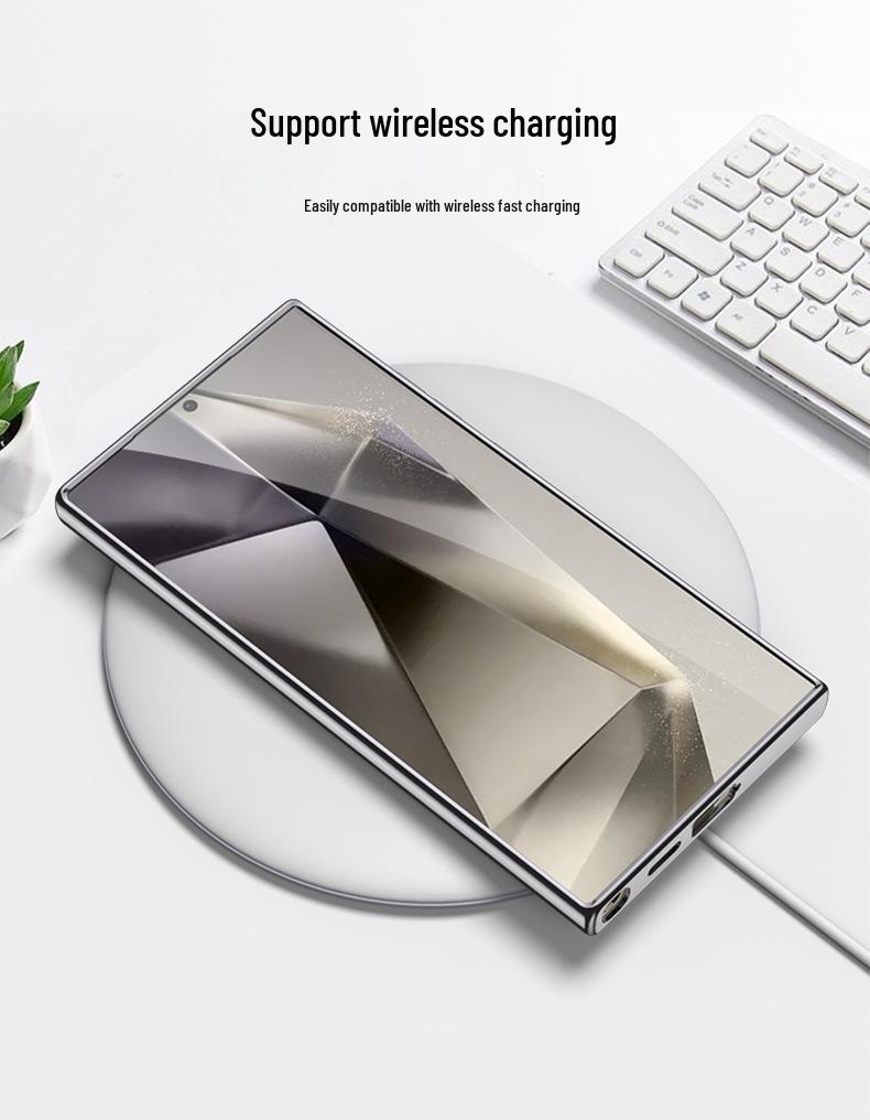 Гальванизированный кожаный чехол Supersonic S23u для Samsung S24Ultra