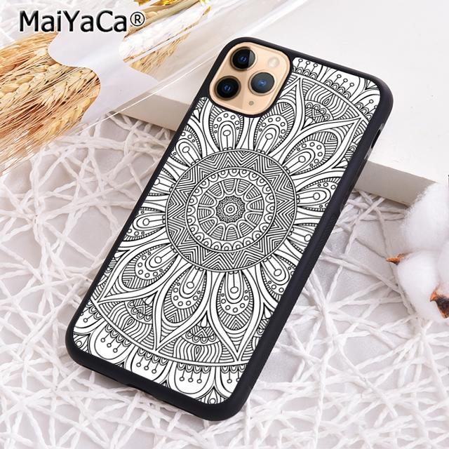 Красивый рисунок мандала цветок Чехол для телефона Для iPhone 17 Air 16 pro max 15 14 plus 12 13 Чехол coque