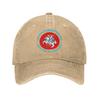 Lietuva Lithuania Coat Of Arms Washed Denim Cap Casual Baseball Caps Adjustable Hat Summer Unisex Baseball Hats