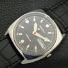 Seiko ВИНТАЖНЫЕ АВТОМАТИЧЕСКИЕ 6309A ЯПОНИЯ МУЖСКИЕ ЧАСЫ С ЧЕРНЫМ ЦИФЕРБЛАТОМ a700549-5 R203-a700549