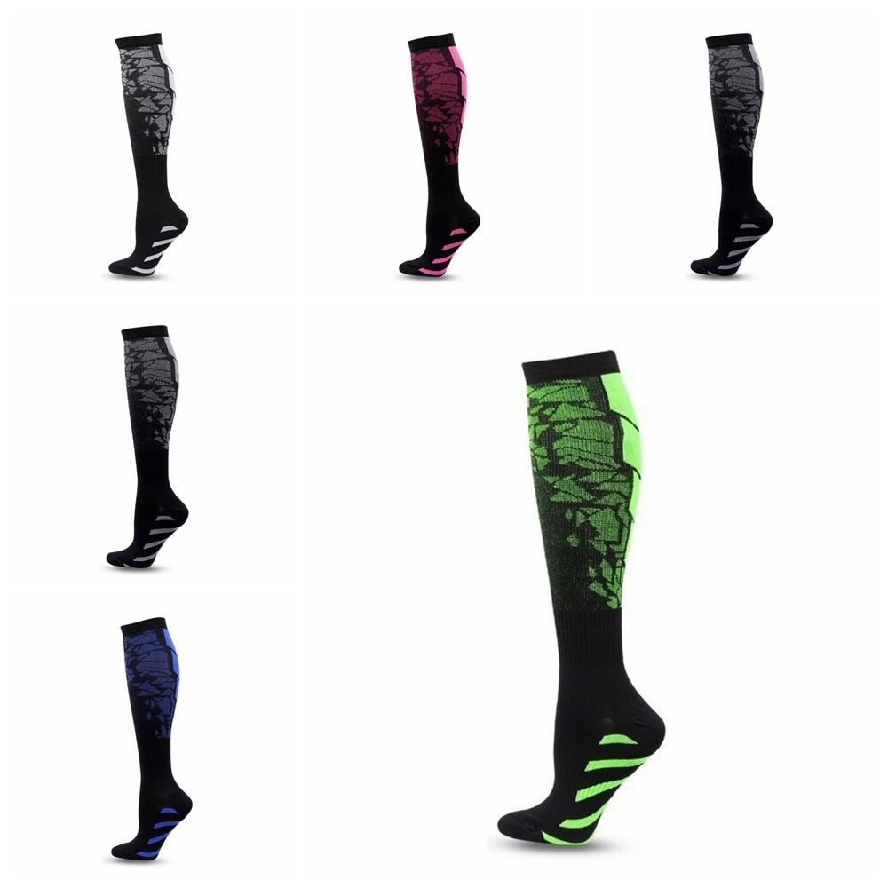 Spandex Compression Socks Polyester Running Nursing Socks Varicose Veins Recovery Flight Socks Men