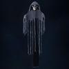 Spooky Ghost Prop with Robe Spooky Led Light Hanging Ghost Skull Ornaments for Halloween Party Decor Haunted House for Indoor
