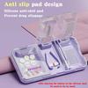 3 In 1 Pill Cutter Splitter Tiny or Small Large Pills Crusher Grinder with Powder Brush Grind Tablets Pill Carrier for Storage