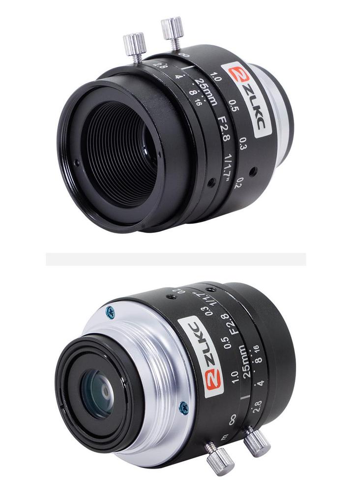 ZLKC 25 мм с низкими искажениями C-Mount объектив LM2528MP12 для машинного зрения