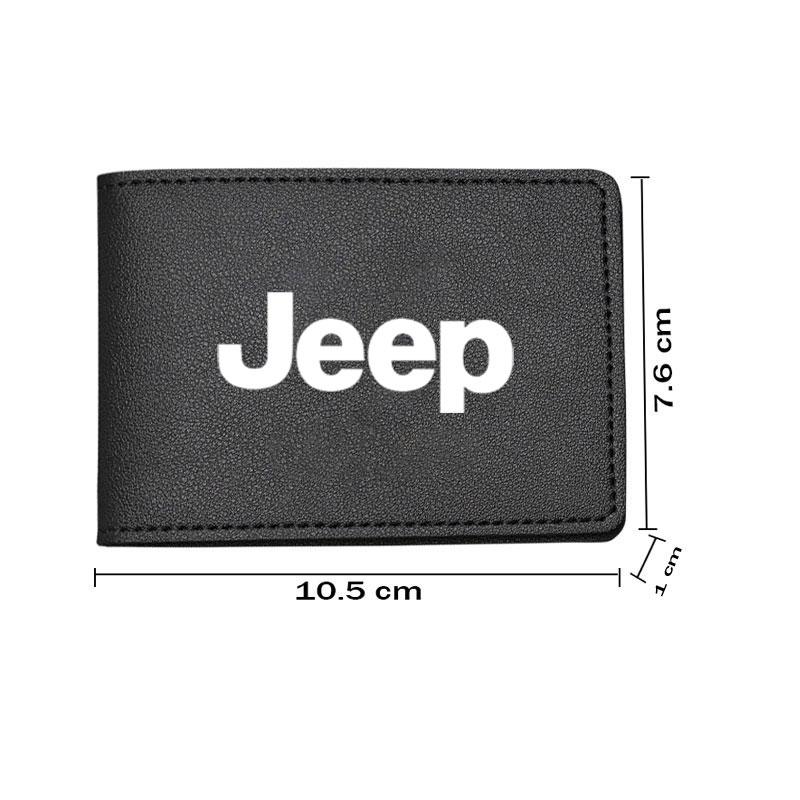 AKU3 Car Driving Wallet Card Holder Driver Holder Card Bag For Jeep Grand Cherokee Wrangler JK Gladiator Compass Renegade Patriot