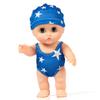 Swimsuit Pouting Mouth Simulation Doll Dress-up Vinyl Doll Toy Soothing Baby Bath Doll