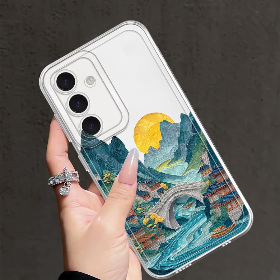 Чехол для телефона Samsung Galaxy A57 A34 A35 A36 A37 A56 A26 A24 A52 A54 A15 A52 A17 A25 A51 A14 A16 A55 A31 A23 Горный Арт