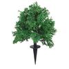 2pcs Artificial Boxwood Topiary   Tree Faux Bushes Shrubs with Ground Spike for Front Porch Outdoor Garden Decor