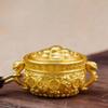 Brass Chinese Style Lucky Pendant Copper Car Key Ring Auspicious Zodiac Cornucopia Key Chain  Men