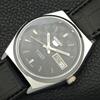ВОССТАНОВЛЕННЫЕ МУЖСКИЕ ЧАСЫ SEIKO 5 AUTOMATIC, СДЕЛАНО В ЯПОНИИ, ЧЕРНЫЙ ЦИФЕРБЛАТ, ИЗГОТОВЛЕНЫ НА ЗАКАЗ a440038-2 QV90-a440038