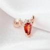[Onm] Onm 14K Gold Needle Red Cubic Crayfish Rose Gold Piercing (S9594192)