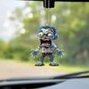 1 шт. персонаж ужасов 2D плоский кулон зеркало заднего вида автомобиля подвесное украшение аксессуар персонажа фильма ужасов украшение для рождественской вечеринки на Хэллоуин