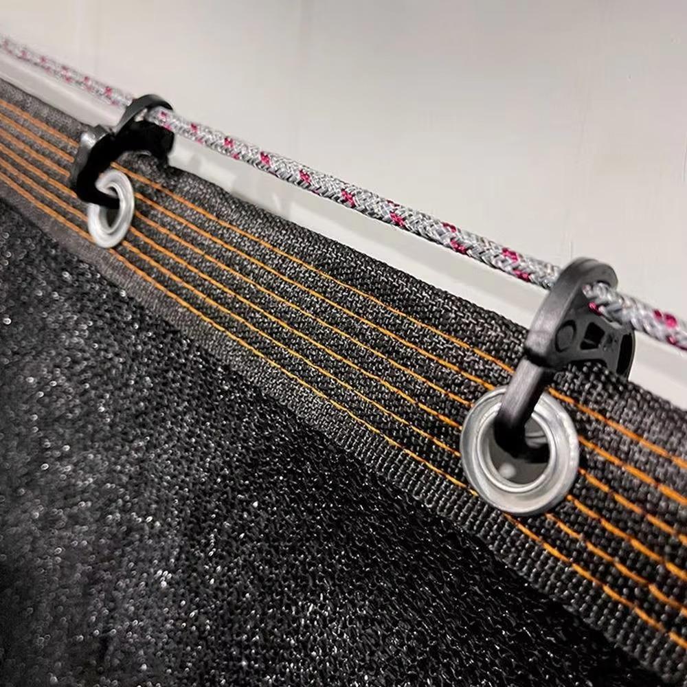 New 50pcs Sunshade Net Hook Shade Fabric Accessory Backyard Greenhouse Clamp Greenhouse PE Shade Fix Clip Garden