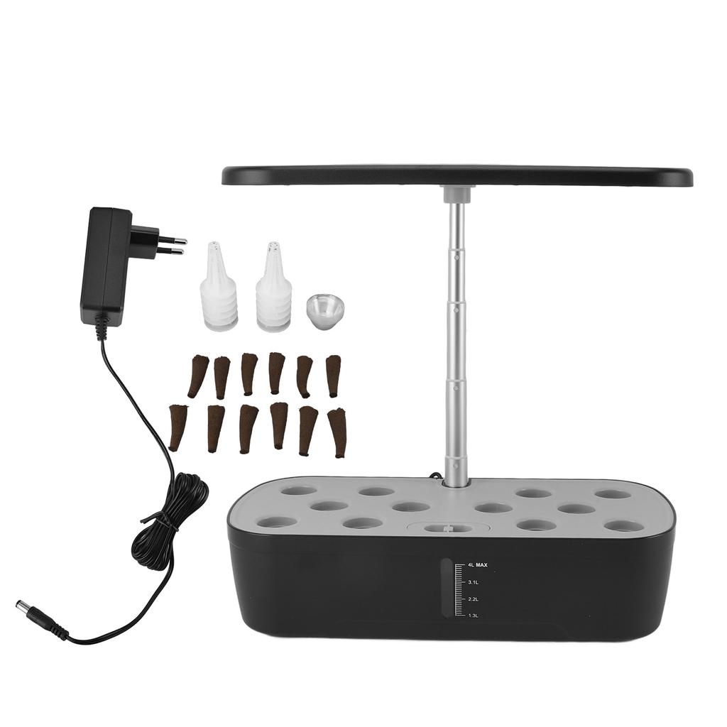 Indoor Garden Hydroponics Growing System 12 Pods Automatic Water Control with LED Light Hydroponic