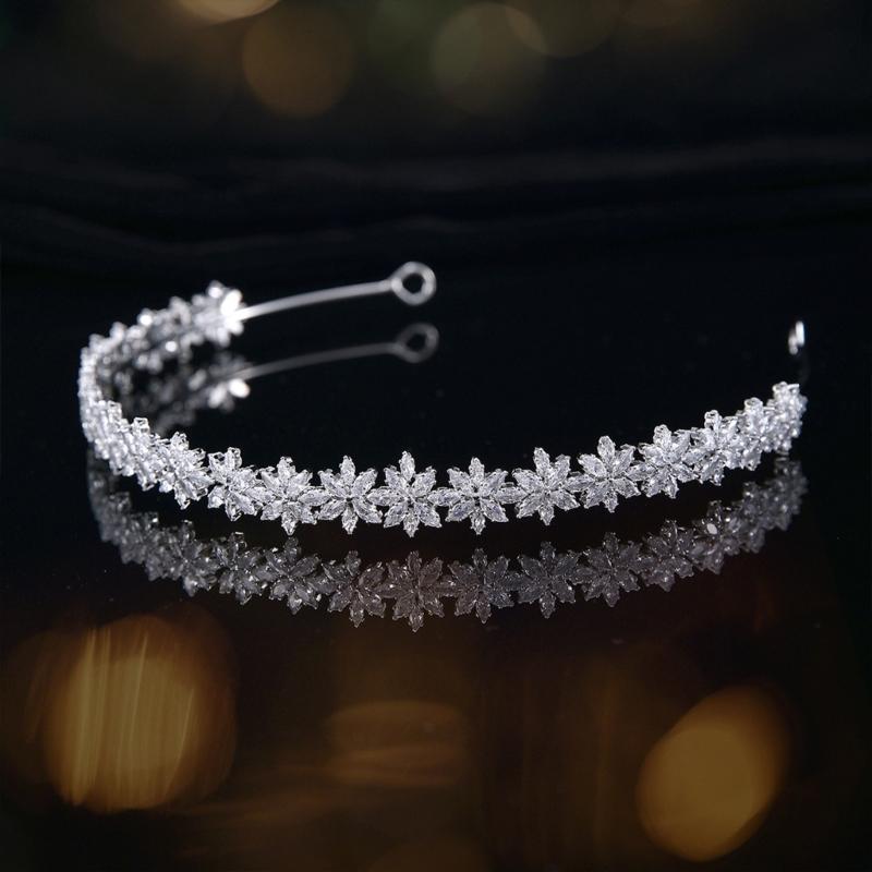 Versatile Silver Colored Festival Headpiece Blending Modern Five Point Style And Traditional Floral Details