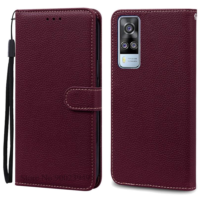 Для Vivo Y31 2021 Чехол V2036 Чехол-книжка с кошельком Для Vivo Y51 Y51A V2030 Y 51 31 Чехол VivoY31 Для Vivo Y33 Y53S 4G Мягкая обложка Funda