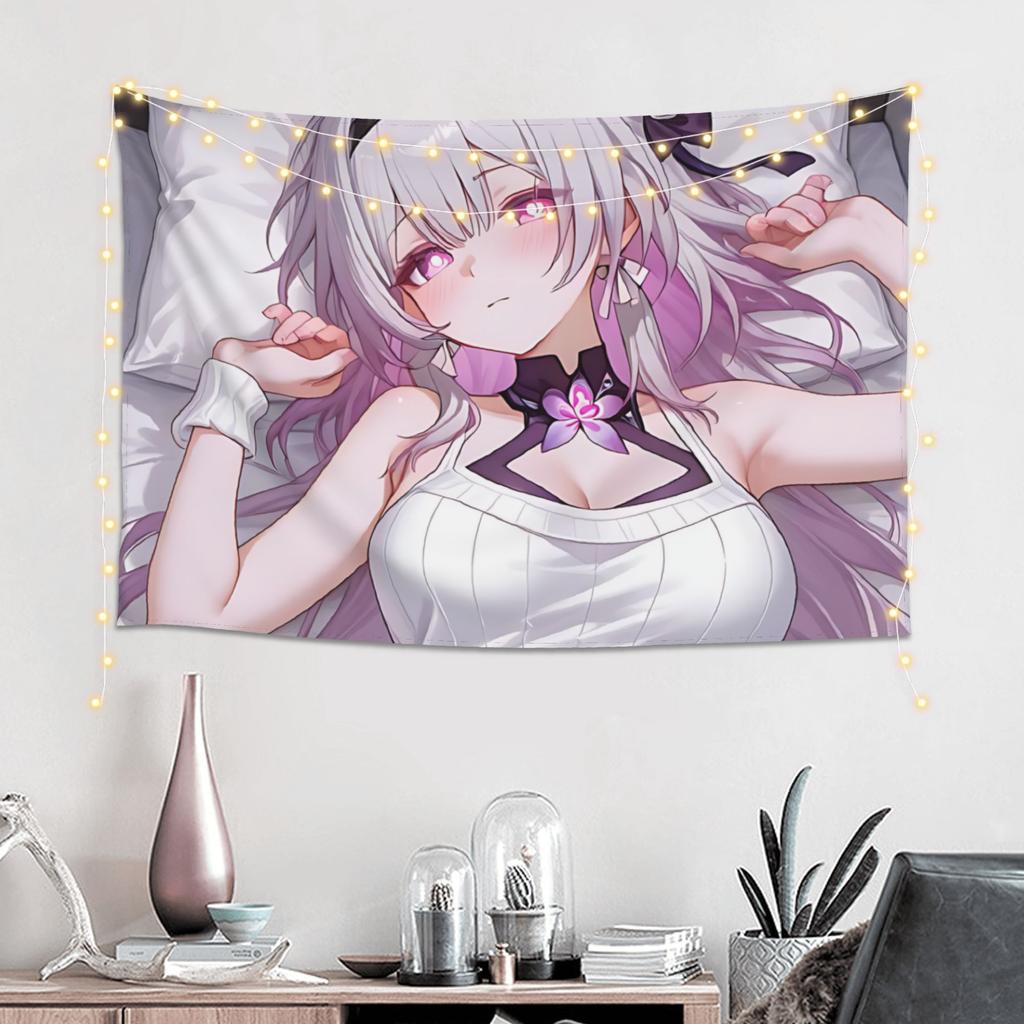Japanese Style Anime Game Girl Tapestry Bedroom Decoration Wall Hanging Blanket Tapestry Cool Stuff For Room