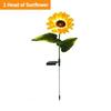 5 IN 1 Solar LED Simulation Sunflower Light 1/3 Head Outdoor Waterproof Night Lights Landscape Lamp Decoration Patio Lighting