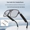 Умные солнцезащитные очки Bluetooth: Двойная перемычка, Фотохромные, Защита от синего света, Защита от УФ-излучения, Поддержка музыки и звонков