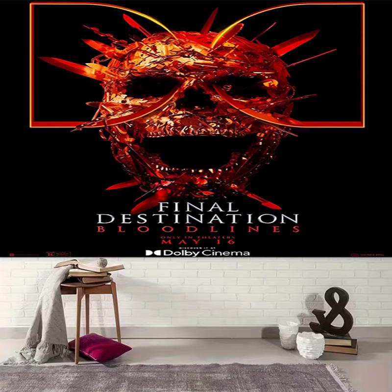 1pc Final Destination Bloodlines Tapestry, Living Room, Bedroom, Office, Party Decor, Ideal Festive Gift