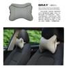 Car Neck Pillow Auto Head Neck Rest Relief Headrest Cushion PU Leather Car Seat Soft Support Pillow Auto Headrest Travel Pillow